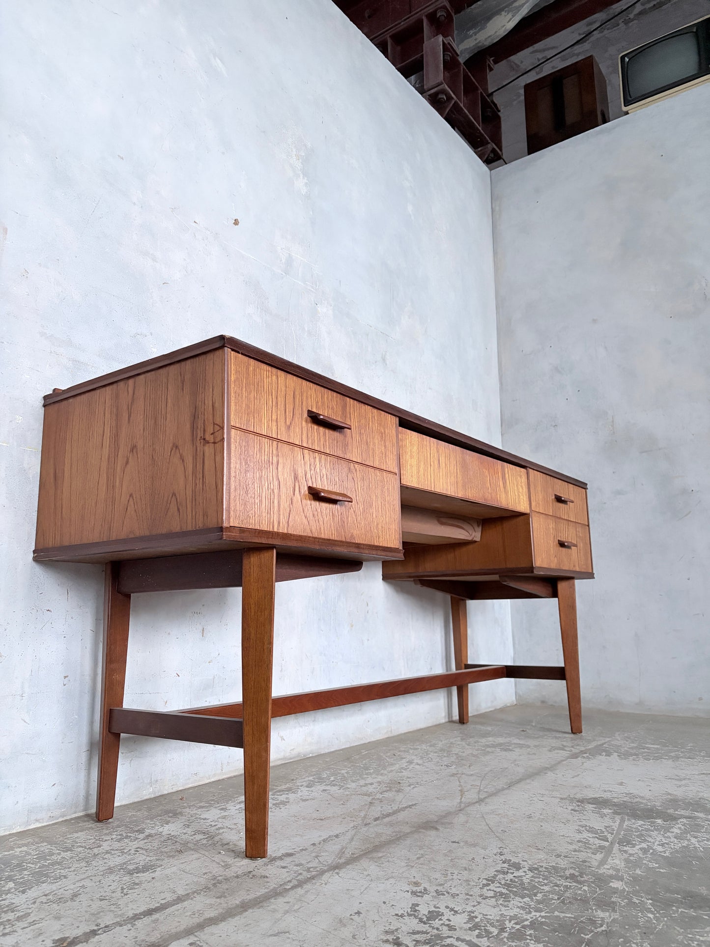 Mid Century Gimson & Slater Teak Desk / Dressing Table