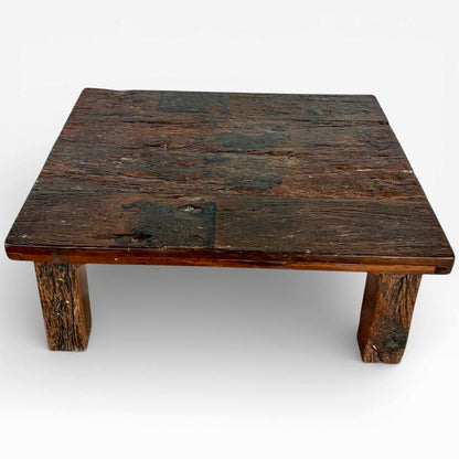 Mid Century Brutalist Driftwood Chunky Coffee Table