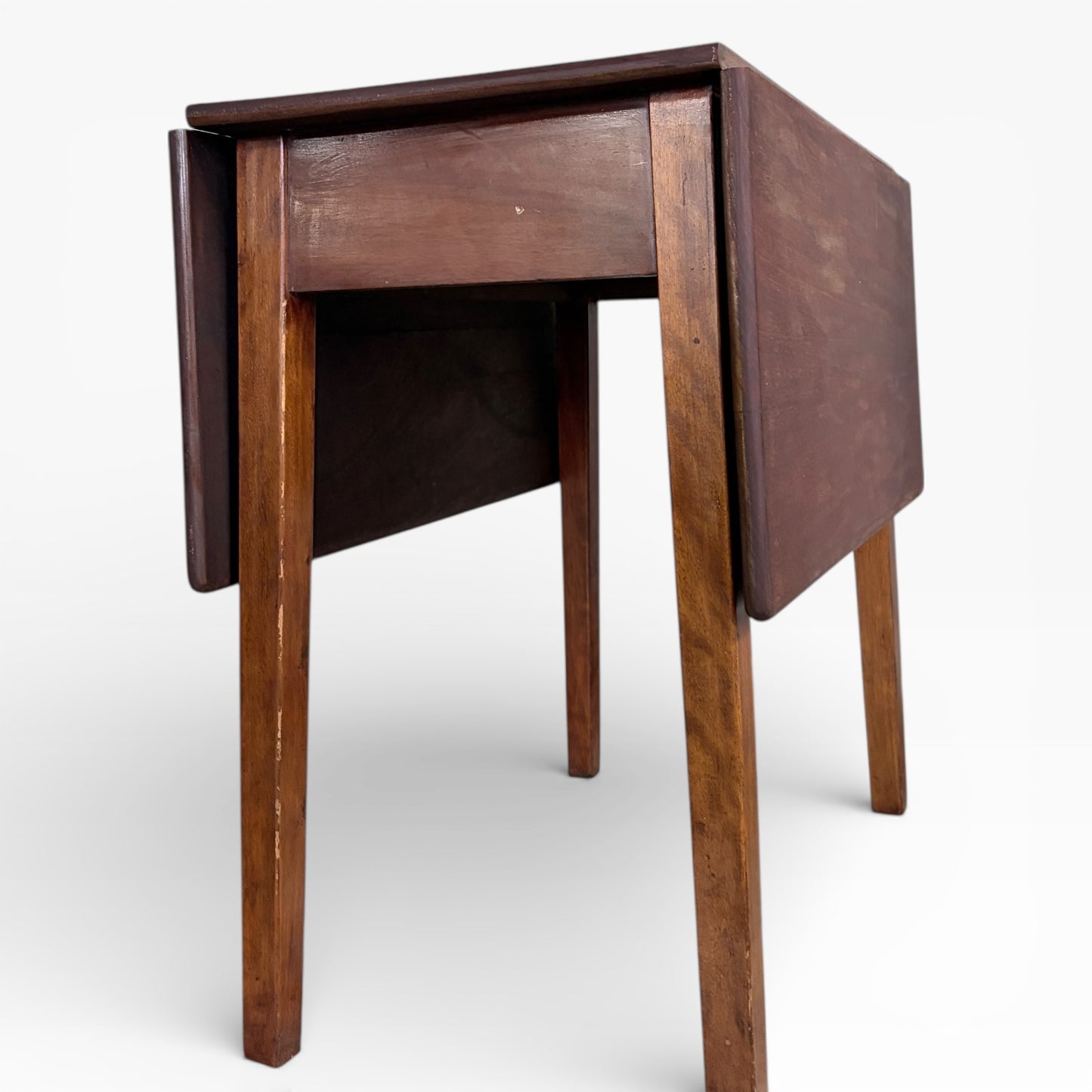 Victorian Mahogany Drop Leaf Dining Table — view 4