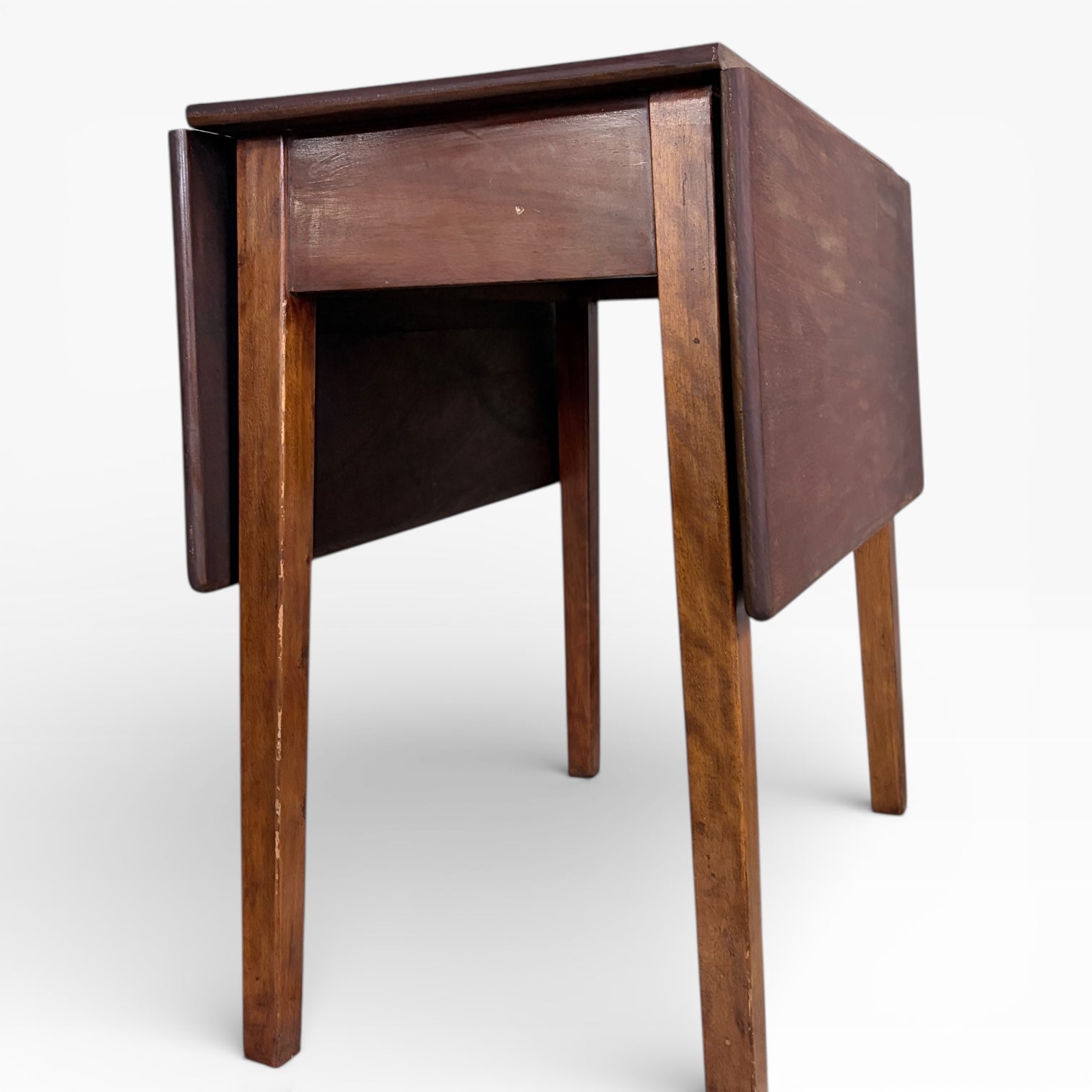 Victorian Mahogany Drop Leaf Dining Table — view 4