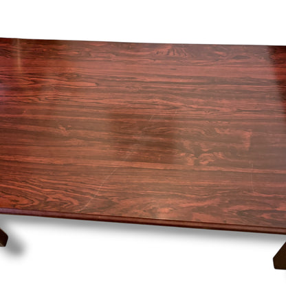 Retro Coffee Table – 1970s Rosewood Veneer Rectangular Living Room Centrepiece