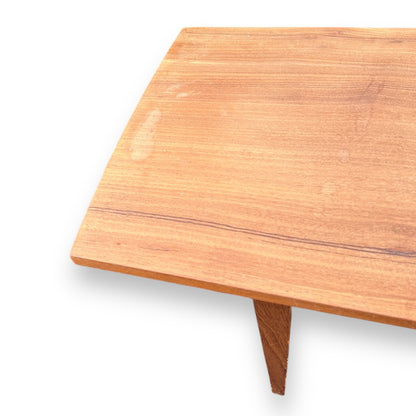 Mid century teak wood low coffee table