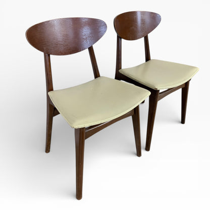 Mid-Century Danish Butterfly Back Chairs – Pair