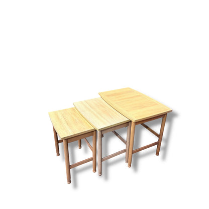 Vintage Schreiber Teak Nest of Tables – Mid Century British Furniture