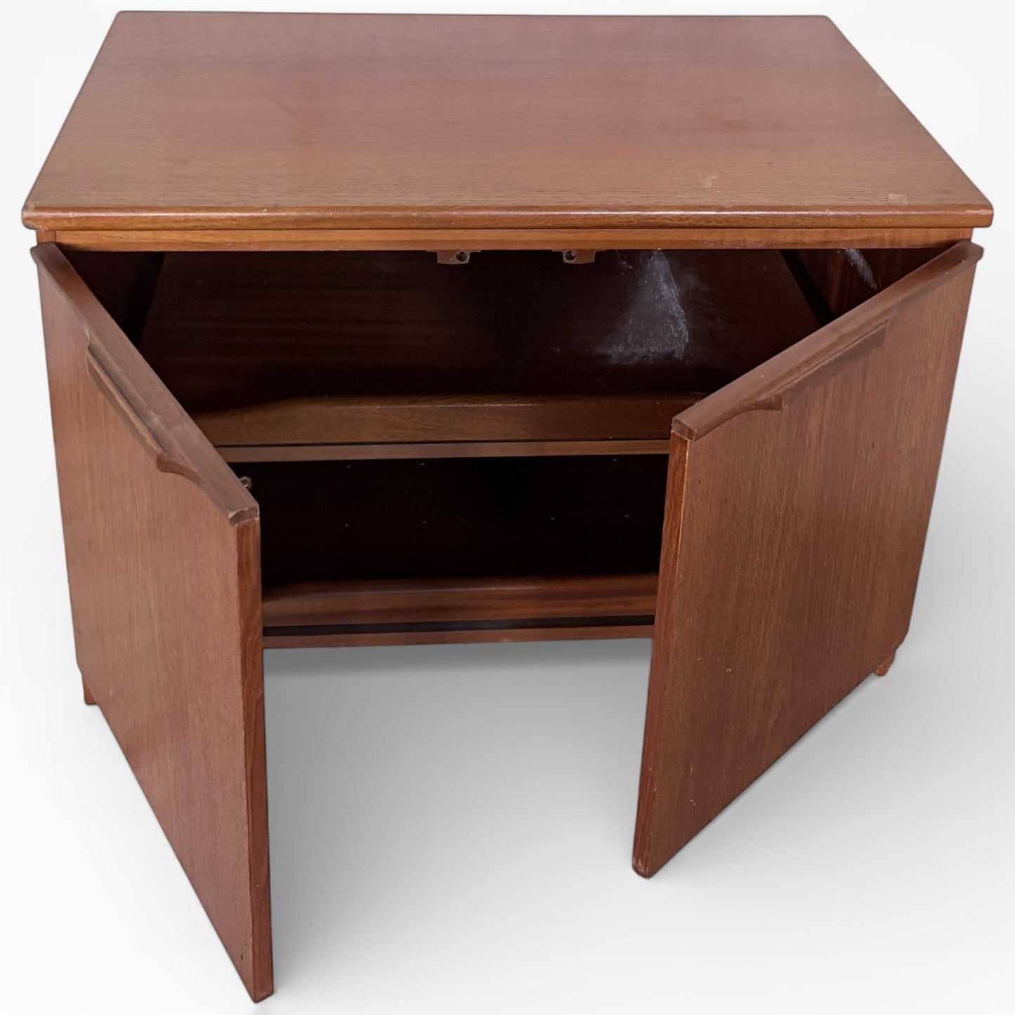 Mid Century Two Door Teak Media Unit