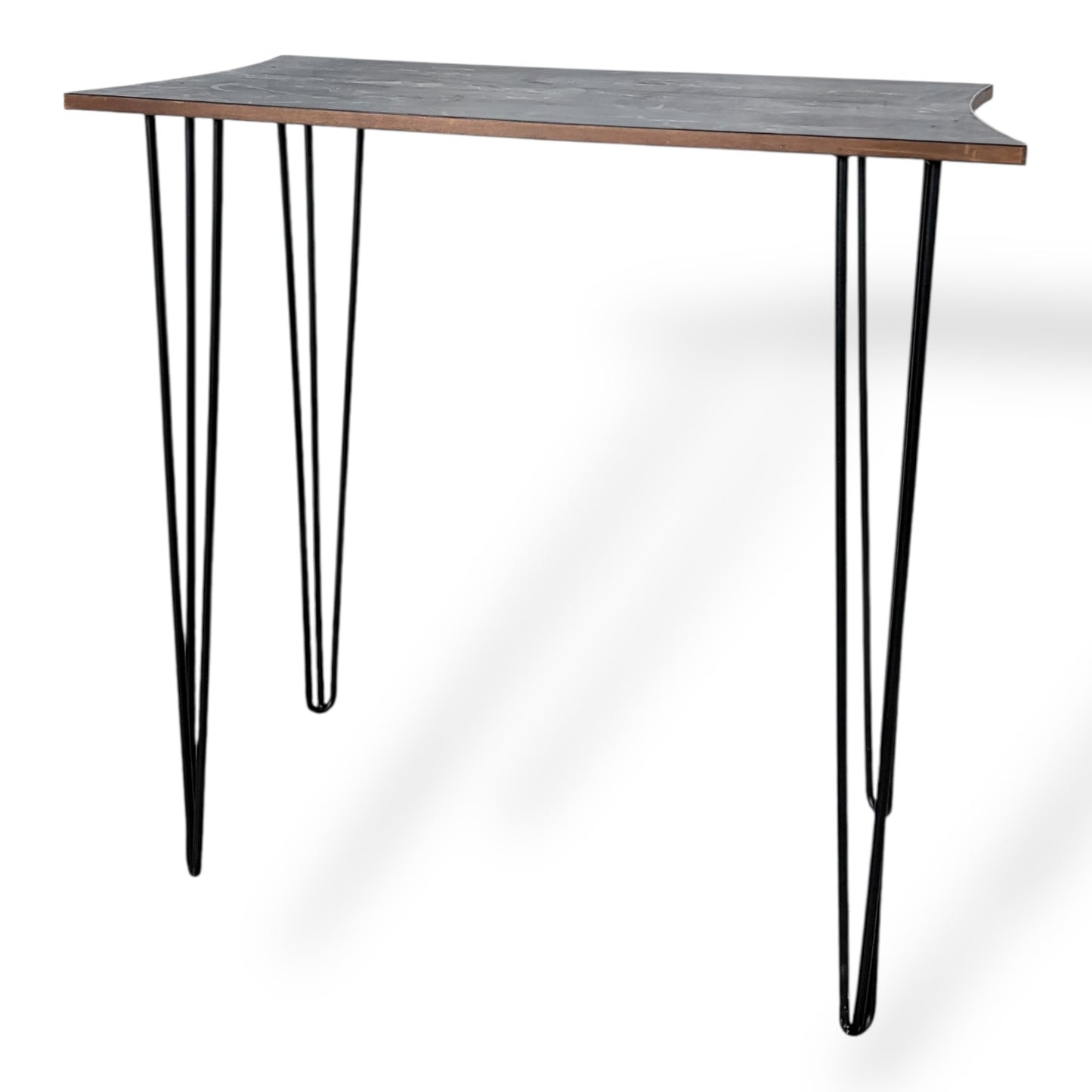 Vintage Formica Marbled Console Table – Hairpin Legs