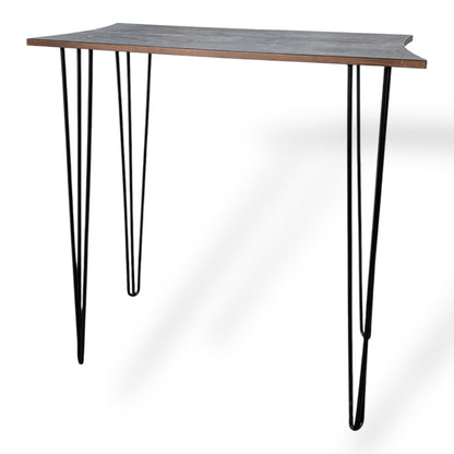 Vintage Formica Marbled Console Table – Hairpin Legs