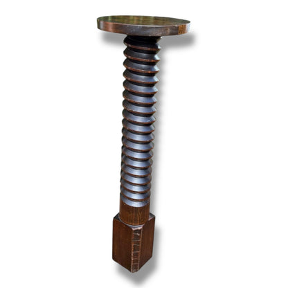 French Vintage Wine Press Pedestal Table / Display Stand