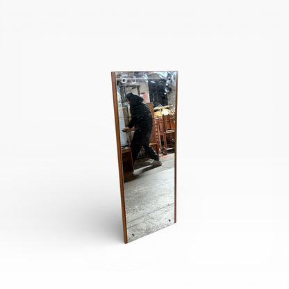 Mid Century Vintage Teak Long Framed Mirror — view 4
