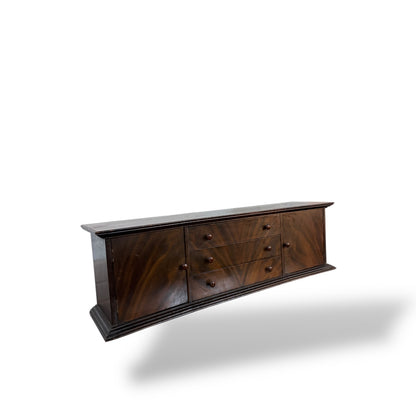 Antique Walnut & Mahogany Writing Bureau Box