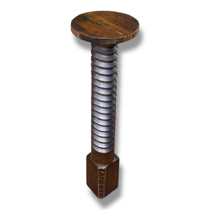 French Vintage Wine Press Pedestal Table / Display Stand