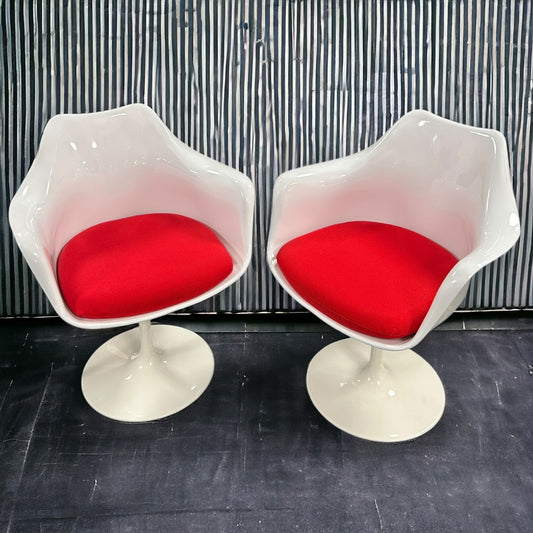 Vintage Space Age Pair of Rudi Bonzanini Tulip Chairs
