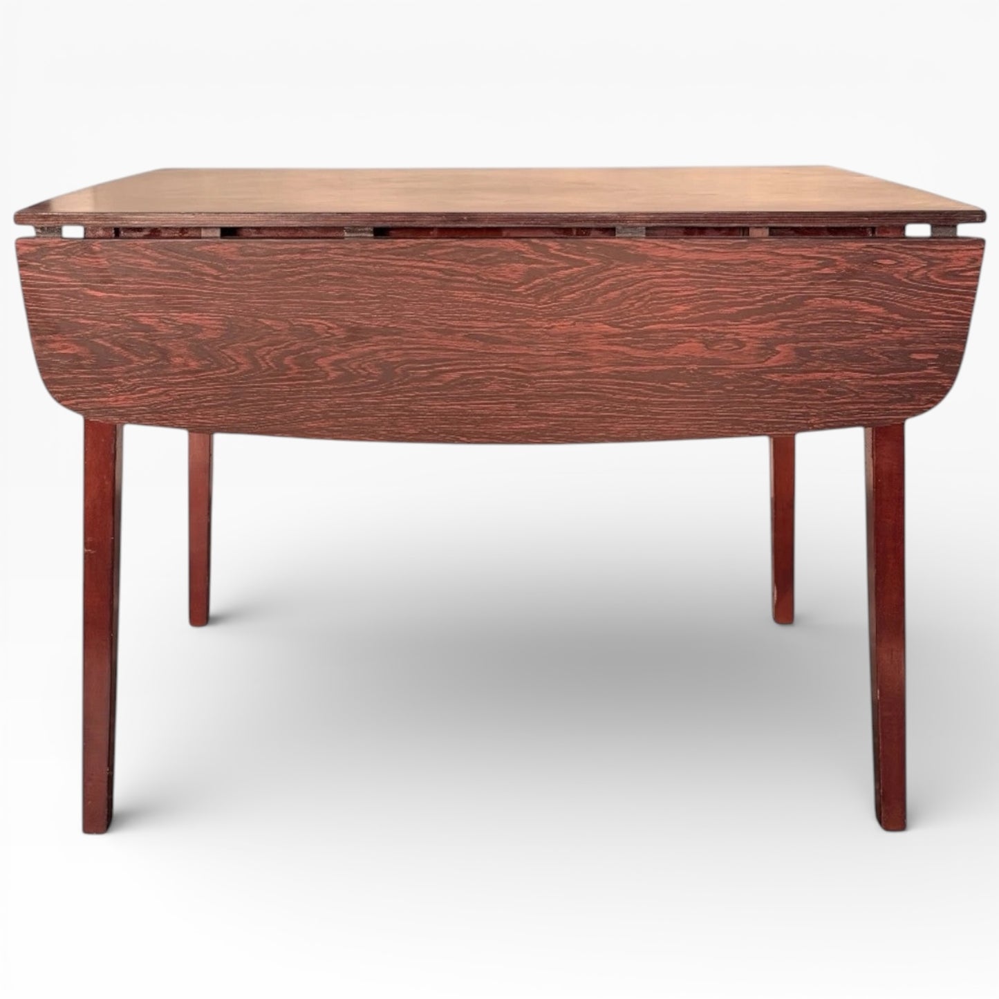 Vintage Drop-Leaf Table – Mid-Century Dining Table with Rosewood Effect & Twin Drop Leaf Design