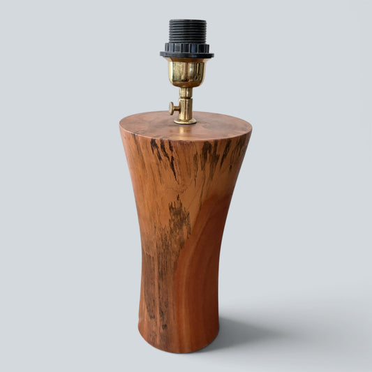 Mid Century Burr Walnut Sculptural Table Lamp