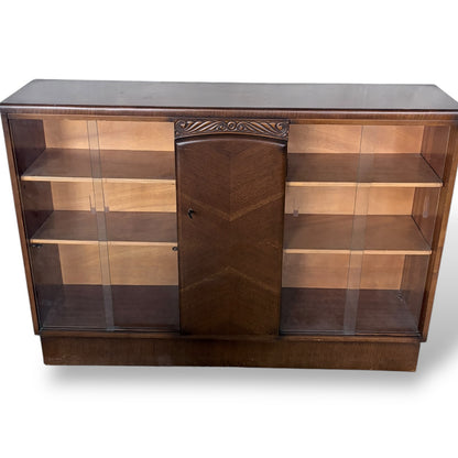 Vintage Arts and Crafts Nathan Oak Display Cabinet