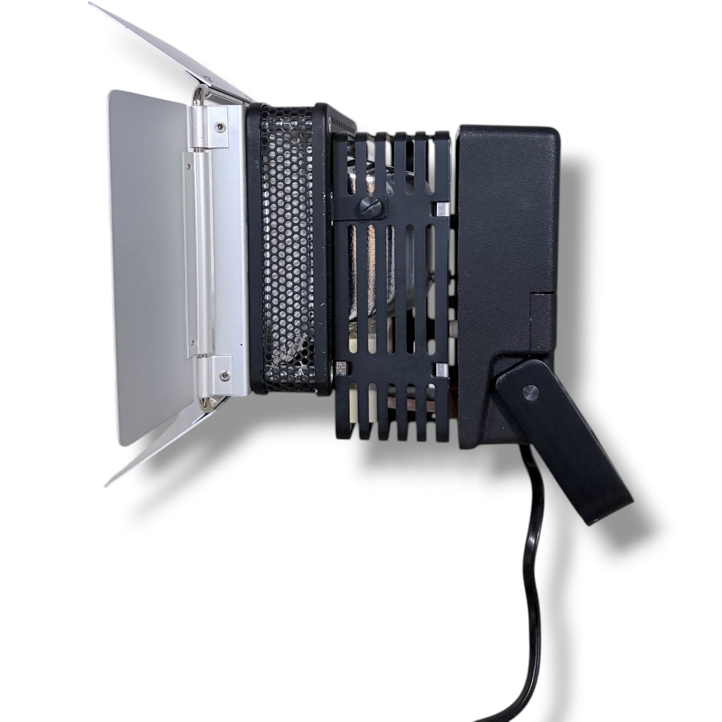 Vintage Studio Lamp – Prinzflex Adjustable Metal Lamp with Ribbed Glass Lens