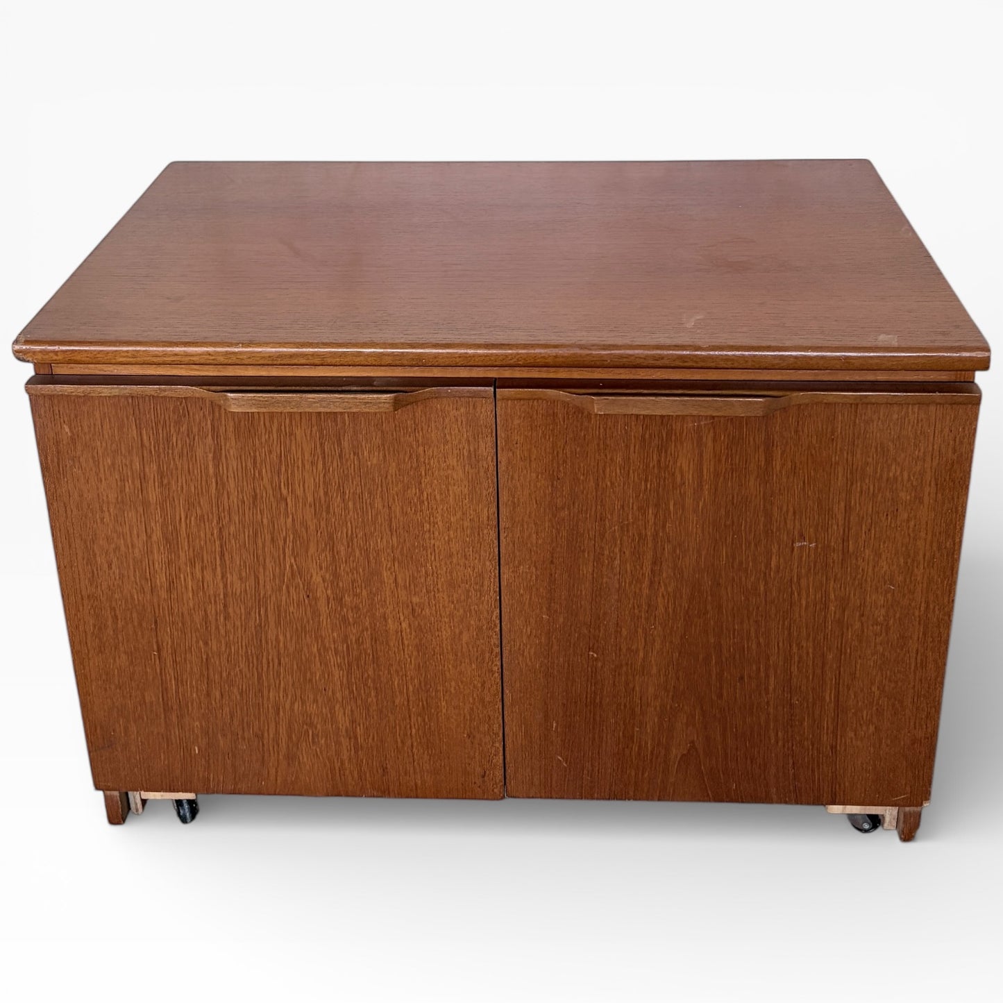 Mid Century Two Door Teak Media Unit