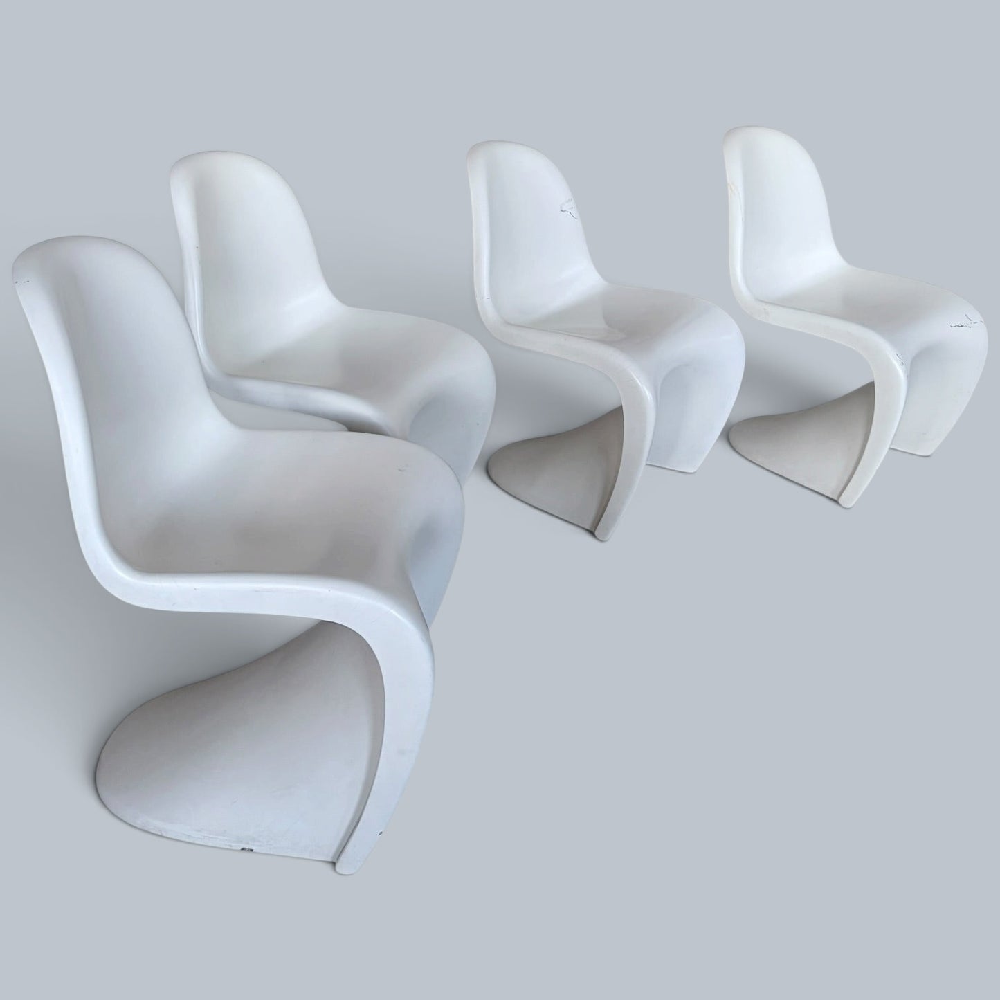 Vintage Space Age Dining Set – Arkana Maurice Burke Tulip Table & Four Panton Chairs