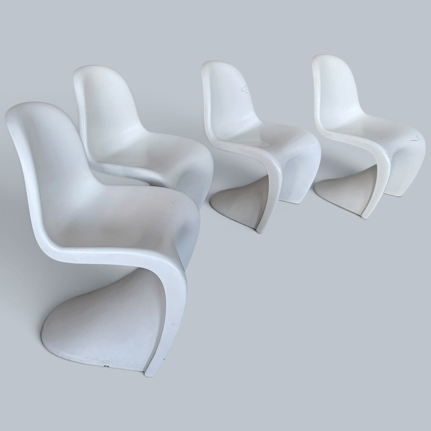 Vintage Space Age Dining Set – Arkana Maurice Burke Tulip Table & Four Panton Chairs