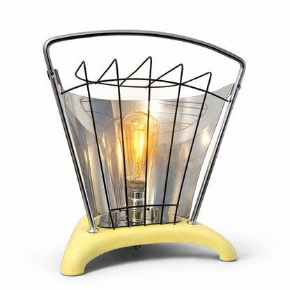 1950s Lloyd Metcalfe Butane Heater Upcycled Table / Floor Lamp – Art Deco