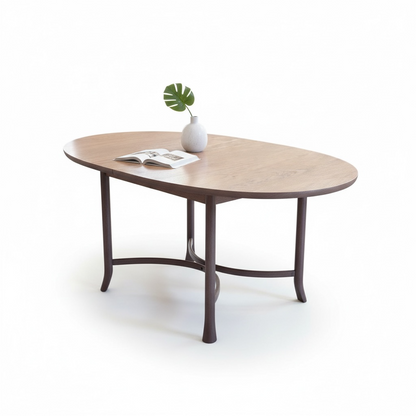 Ercol Mid-Century Table – Blonde Elm Oval Dining Table | Vintage British Furniture