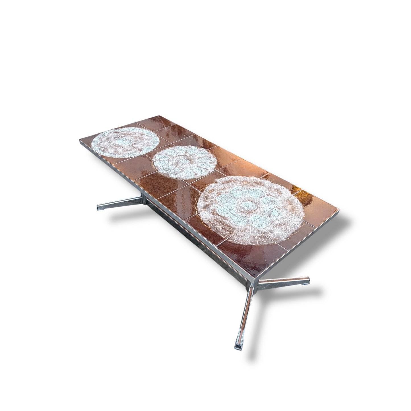 Julian Belarti “Adri” Coffee Table – Vintage Tiled Mid Century Table — view 6