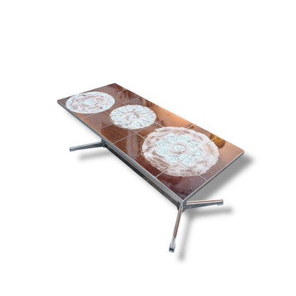 Julian Belarti “Adri” Coffee Table – Vintage Tiled Mid Century Table — view 6
