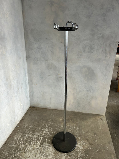 Italian Chrome Coat Rack | Mid Century Modern Hall Stand