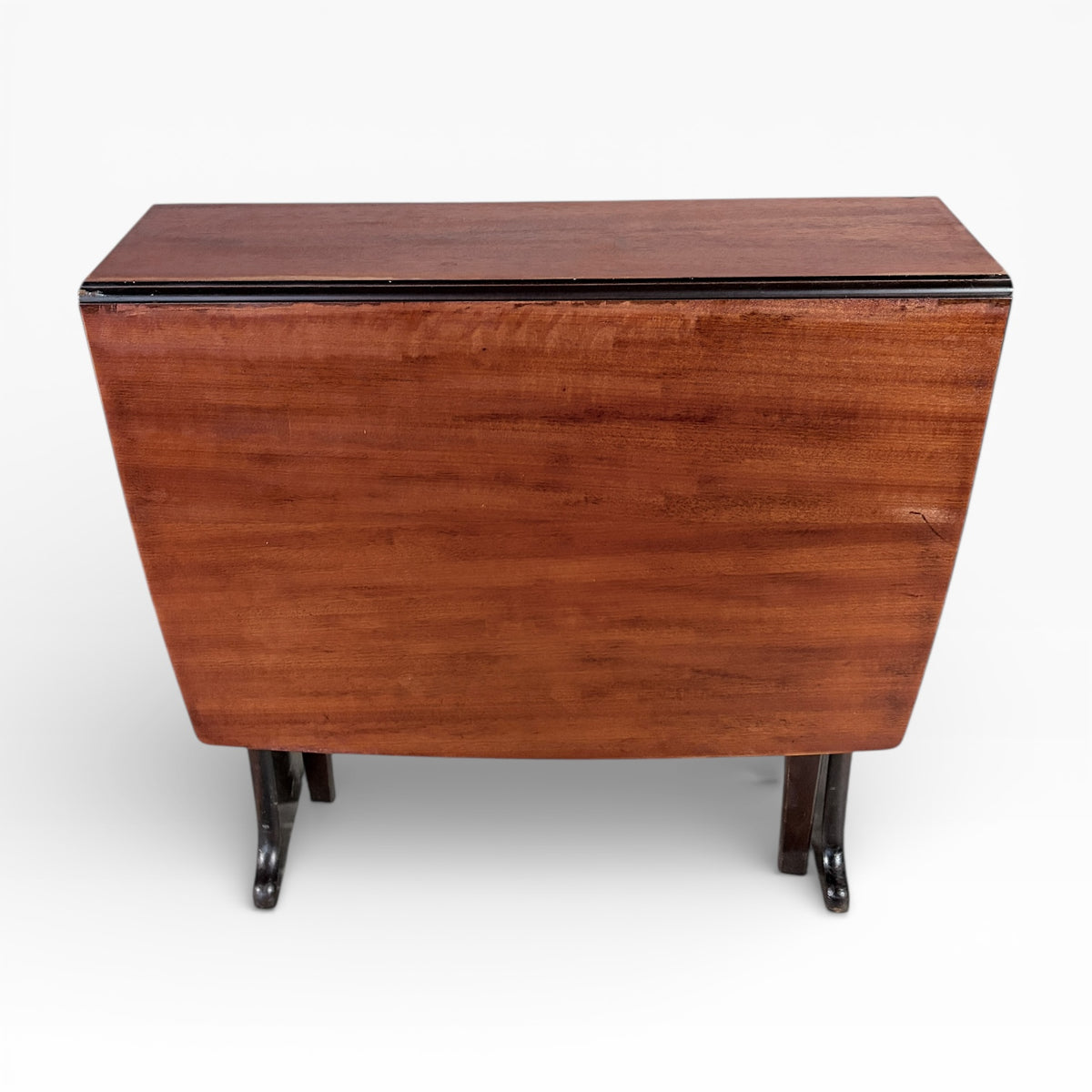 Mid-Century Legate Drop Leaf Dining Table | Compact Folding Wooden Table