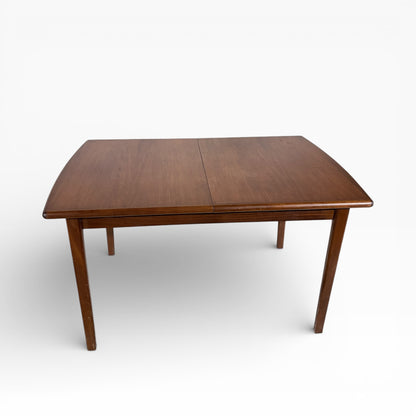 Mid-Century Meredew Teak Extending Dining Table with Leaf – 1960s British Design
