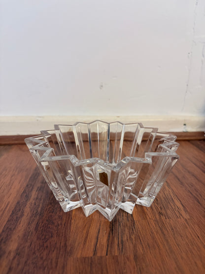 Mid Century Nachtmann Crystal Starburst Bowl – Cut Glass, Made in Germany