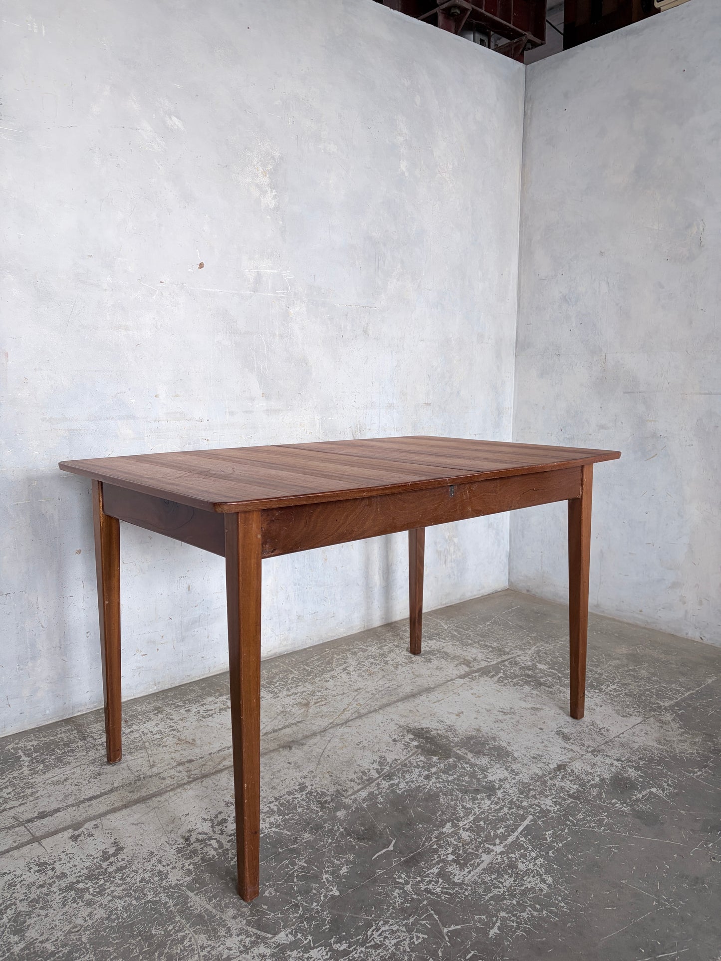 Mid Century Teak and Walnut Extending Dining Table by McIntosh