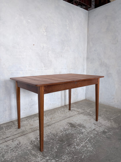 Mid Century Teak and Walnut Extending Dining Table by McIntosh