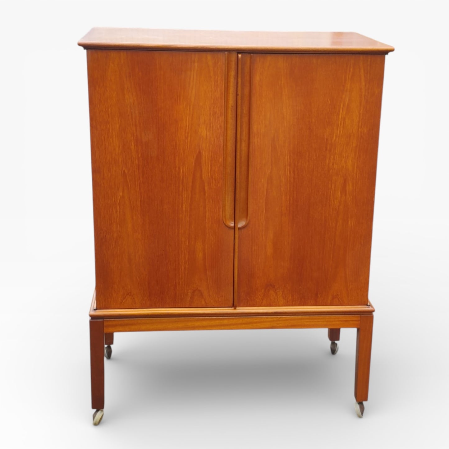 Mid Century Teak Sideboard | Vintage Danish Media Unit With Compact Storage