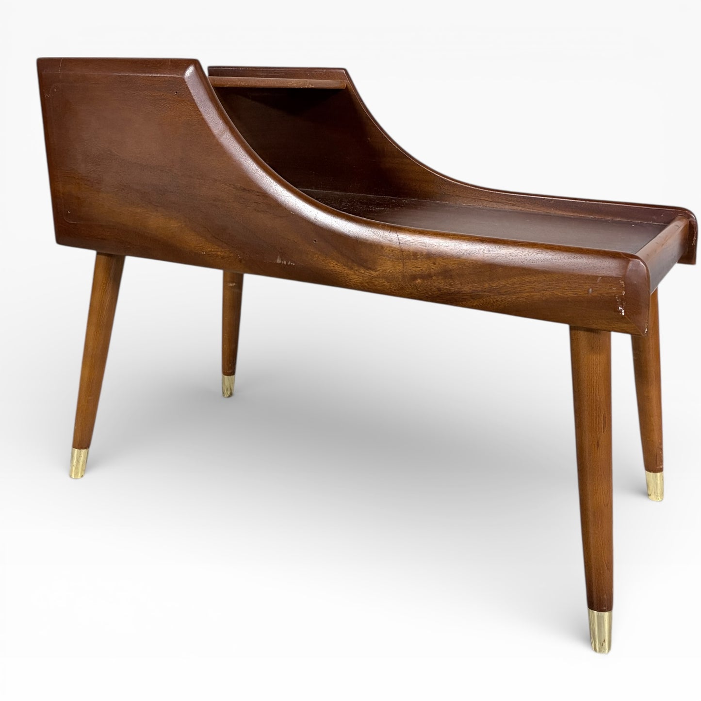 Mid-Century Teak Telephone Seat Table by Chippy Heath