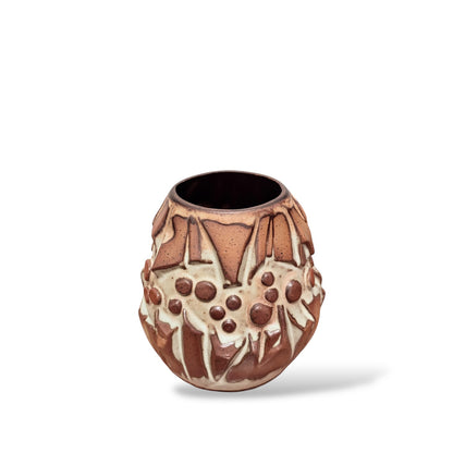 Vintage Shelf Pottery Brutalist Stoneware Vase — view 8