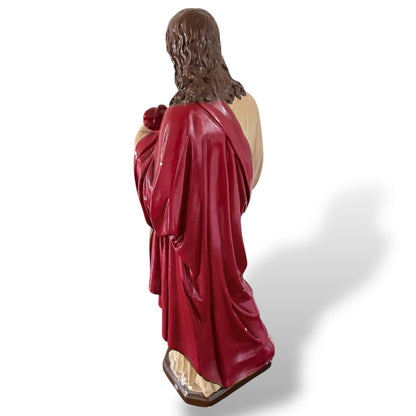 Antique Sacred Heart Jesus Statue – Alabaster