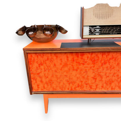 Mid Century Orange Sideboard