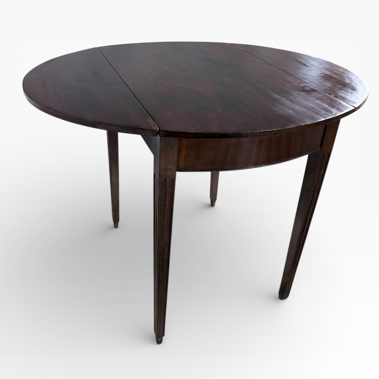 Antique Mahogany Compact Drop-Leaf Table