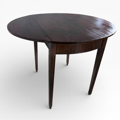 Antique Mahogany Compact Drop-Leaf Table