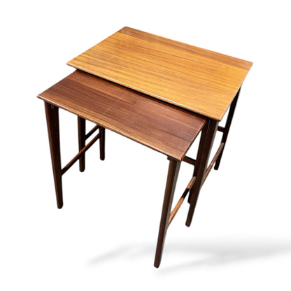 Pair of Mid Century Teak Nesting Tables by John Herbert for A. Younger