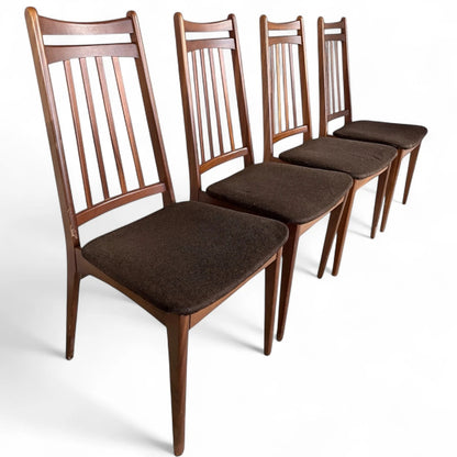 Mid Century Teak Drop-Leaf Dining Table & Chairs by Elliot’s of Newbury