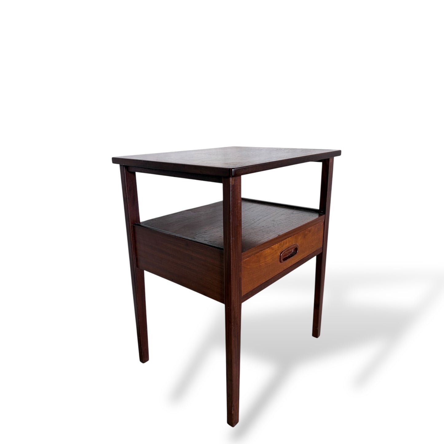 Mid-Century Vintage Teak Bedside Table