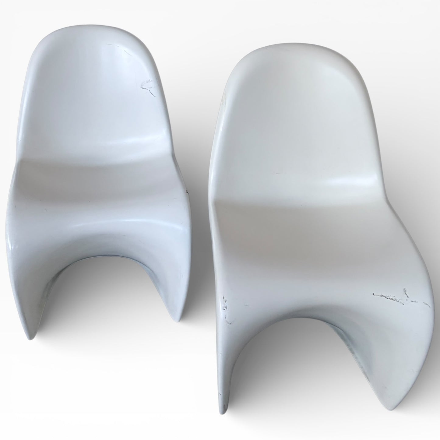 Set of Four Verner Panton Space Age Fibreglass Chairs