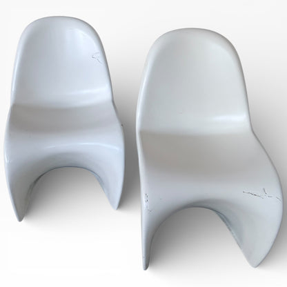 Set of Four Verner Panton Space Age Fibreglass Chairs