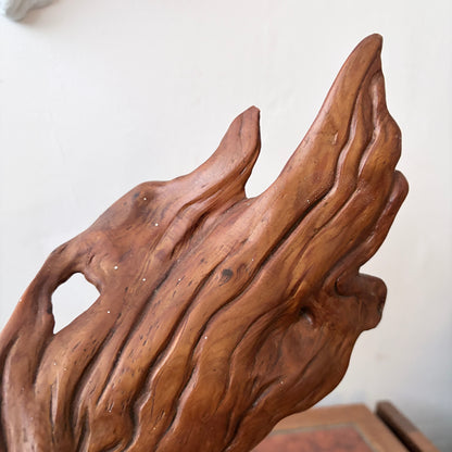 Vintage 1970s Canadian Root Wood Abstract Sculpture