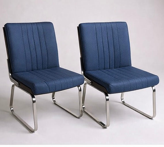 Pair of Mid-Century Chrome & Rosewood Dining Chairs by Gordon Russell for Verco