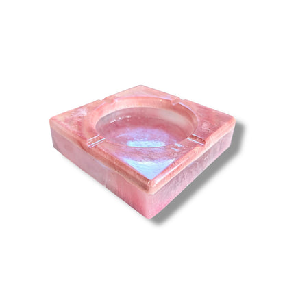 Vintage Pink Resin Ashtray
