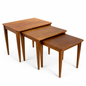 Gordon Russell Nest Tables – Mid-Century Oak & Walnut Side Tables | British Modernist