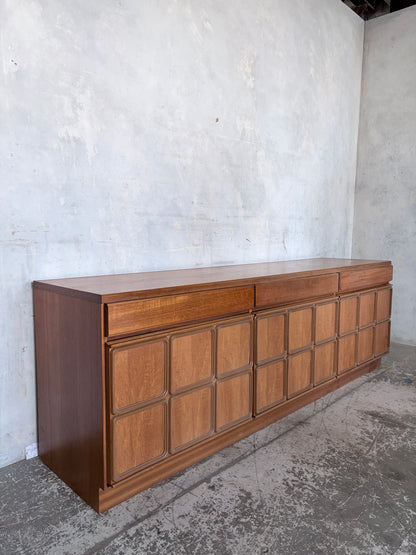 McIntosh Mid Century Teak Sideboard – Panel Front Long Low Cabinet